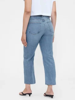High Rise ’90s Slim Straight Crop Jeans