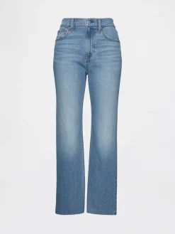 High Rise ’90s Slim Straight Crop Jeans