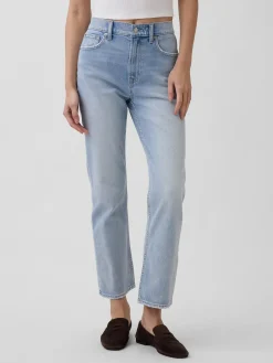 High Rise ’90s Slim Straight Crop Jeans