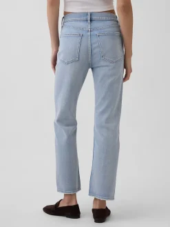 High Rise ’90s Slim Straight Crop Jeans