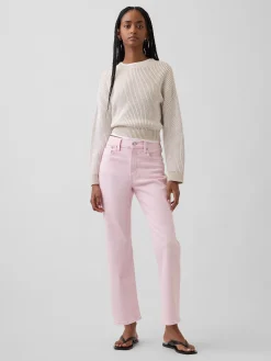 High Rise '90s Slim Straight Crop Jeans