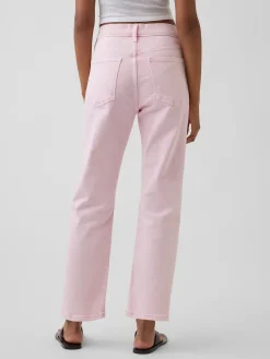 High Rise '90s Slim Straight Crop Jeans