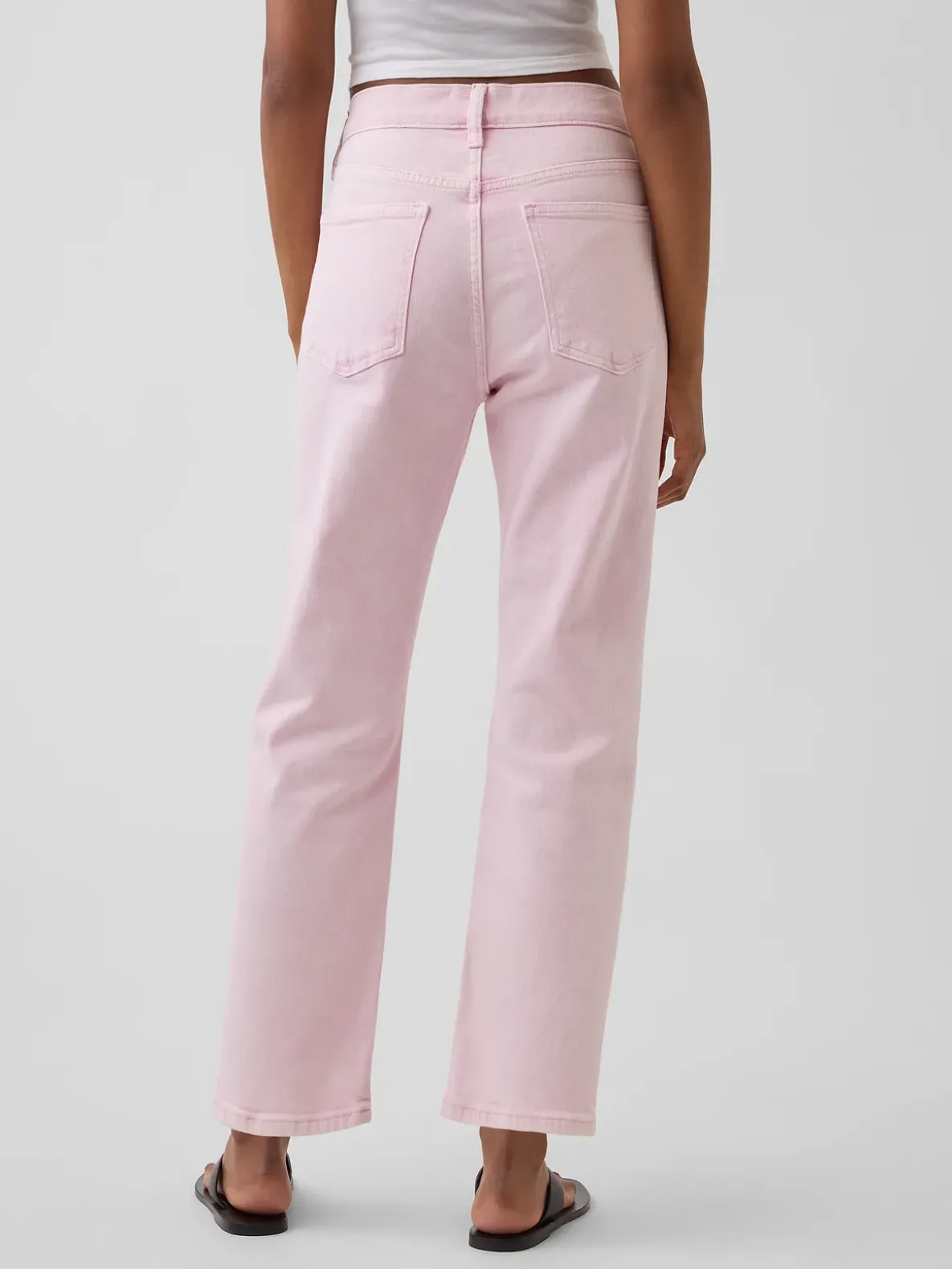 High Rise '90s Slim Straight Crop Jeans
