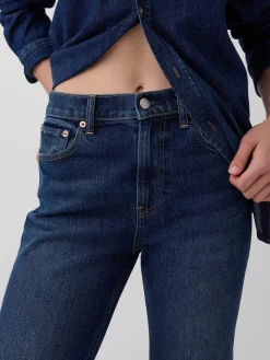 High Rise ’90s Slim Straight Crop Jeans