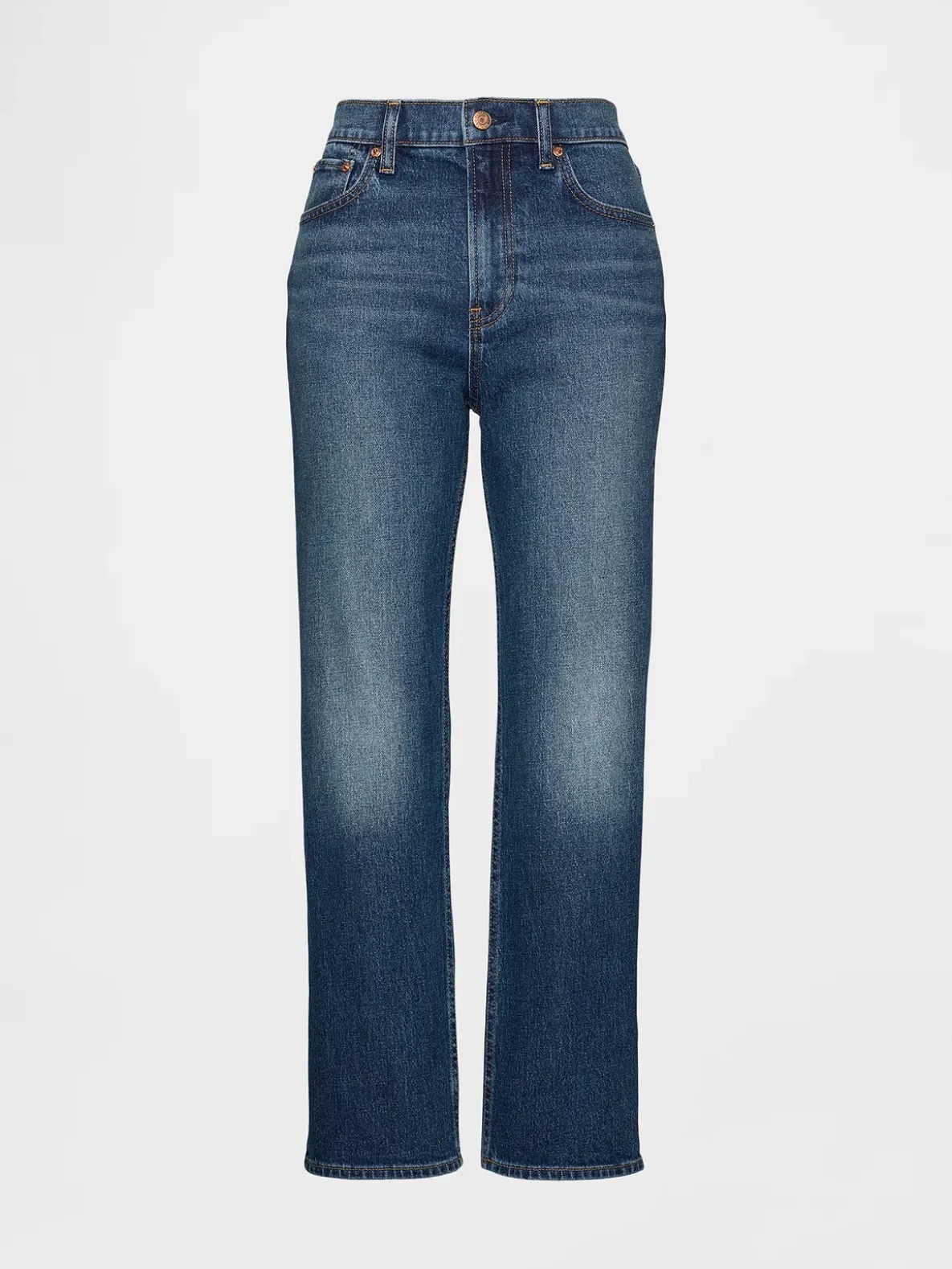 High Rise '90s Slim Straight Crop Jeans