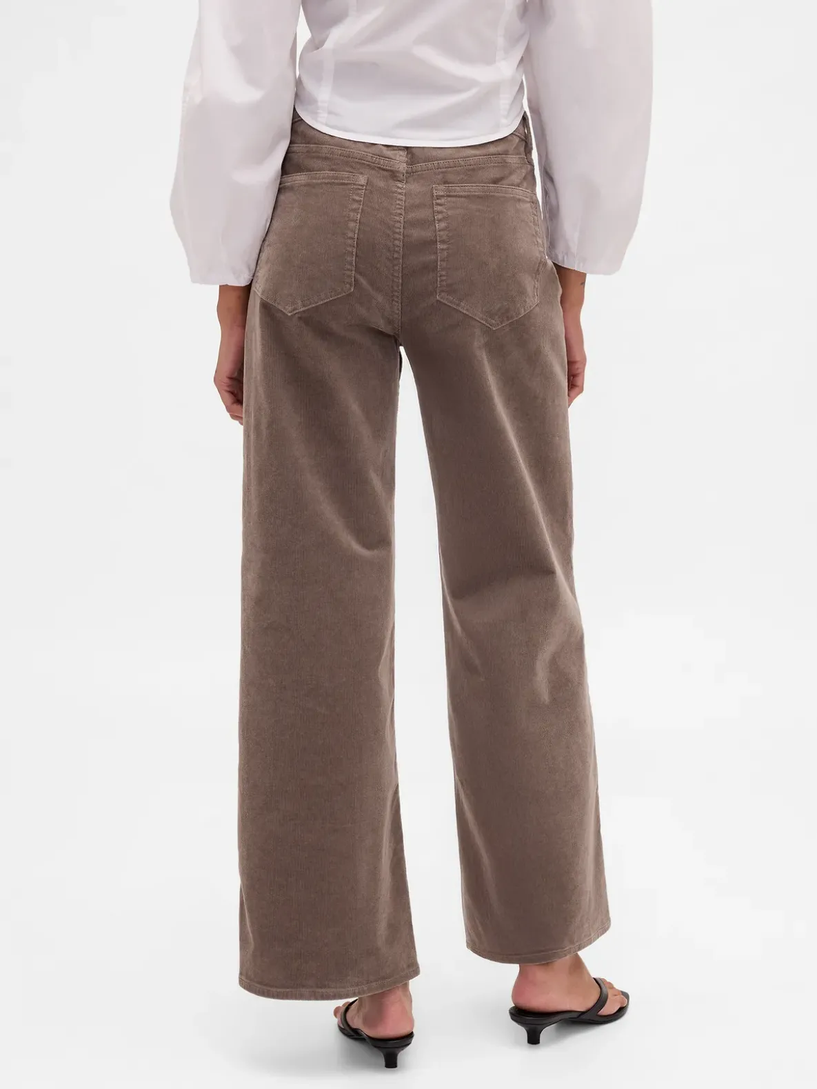 High Rise Stride Corduroy Wide-Leg Pants