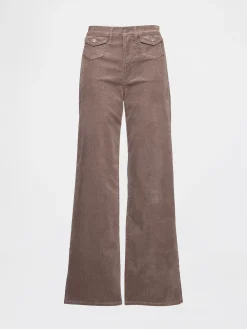 High Rise Stride Corduroy Wide-Leg Pants