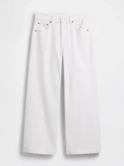 High Rise Stride Wide-Leg Ankle Jeans