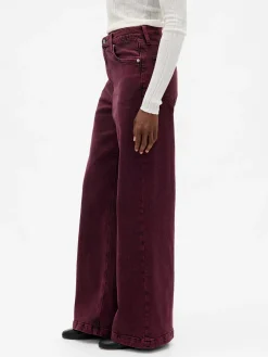 High Rise Stride Wide-Leg Jeans