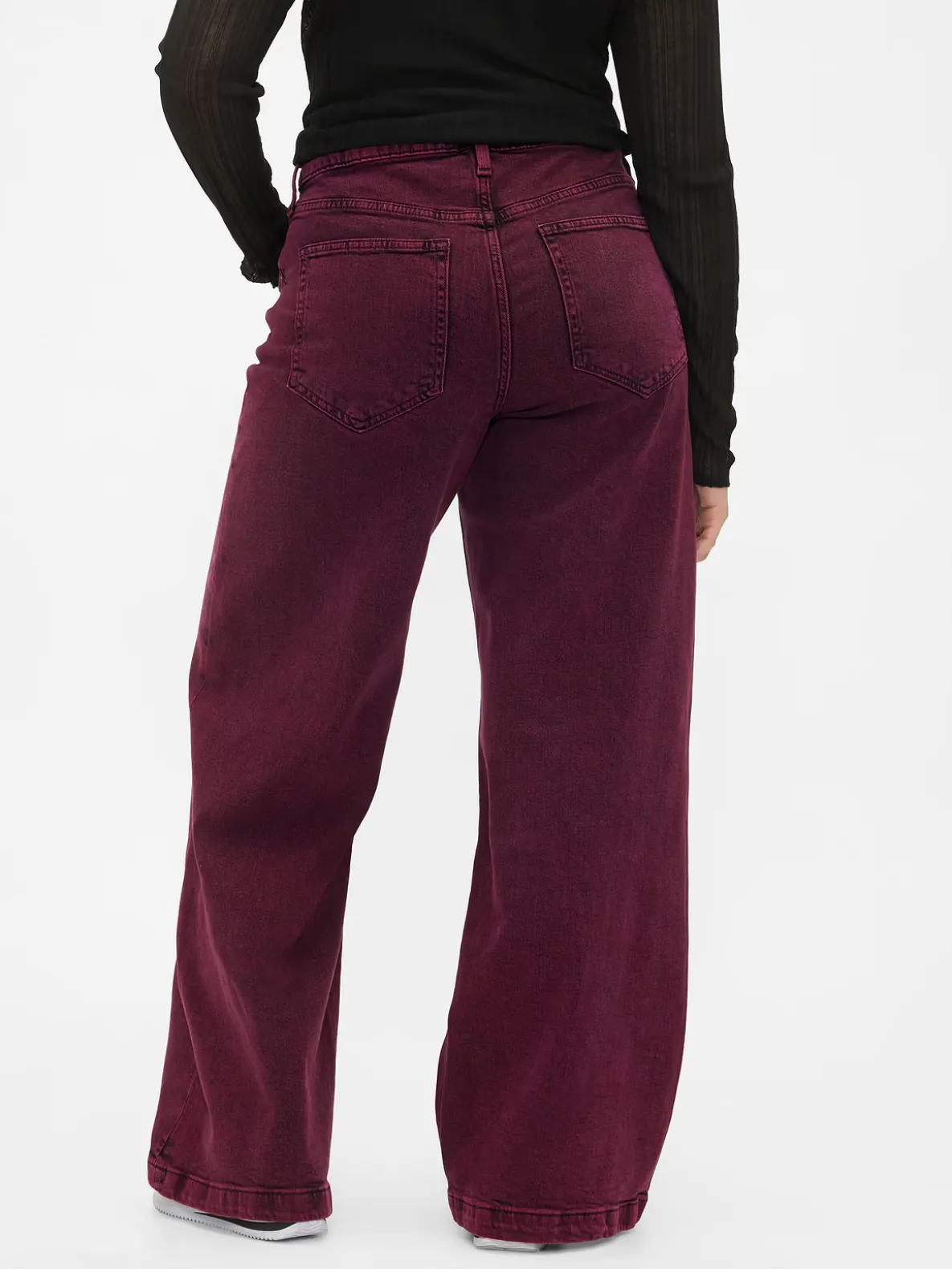 High Rise Stride Wide-Leg Jeans