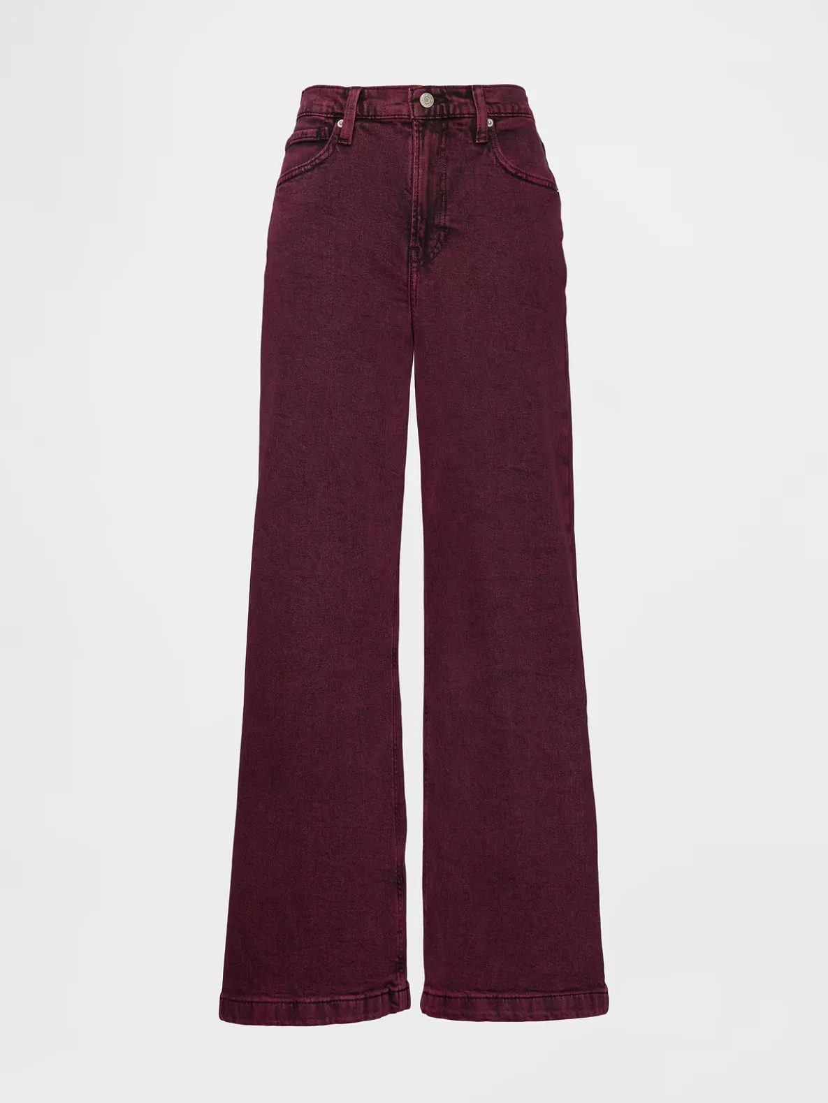 High Rise Stride Wide-Leg Jeans