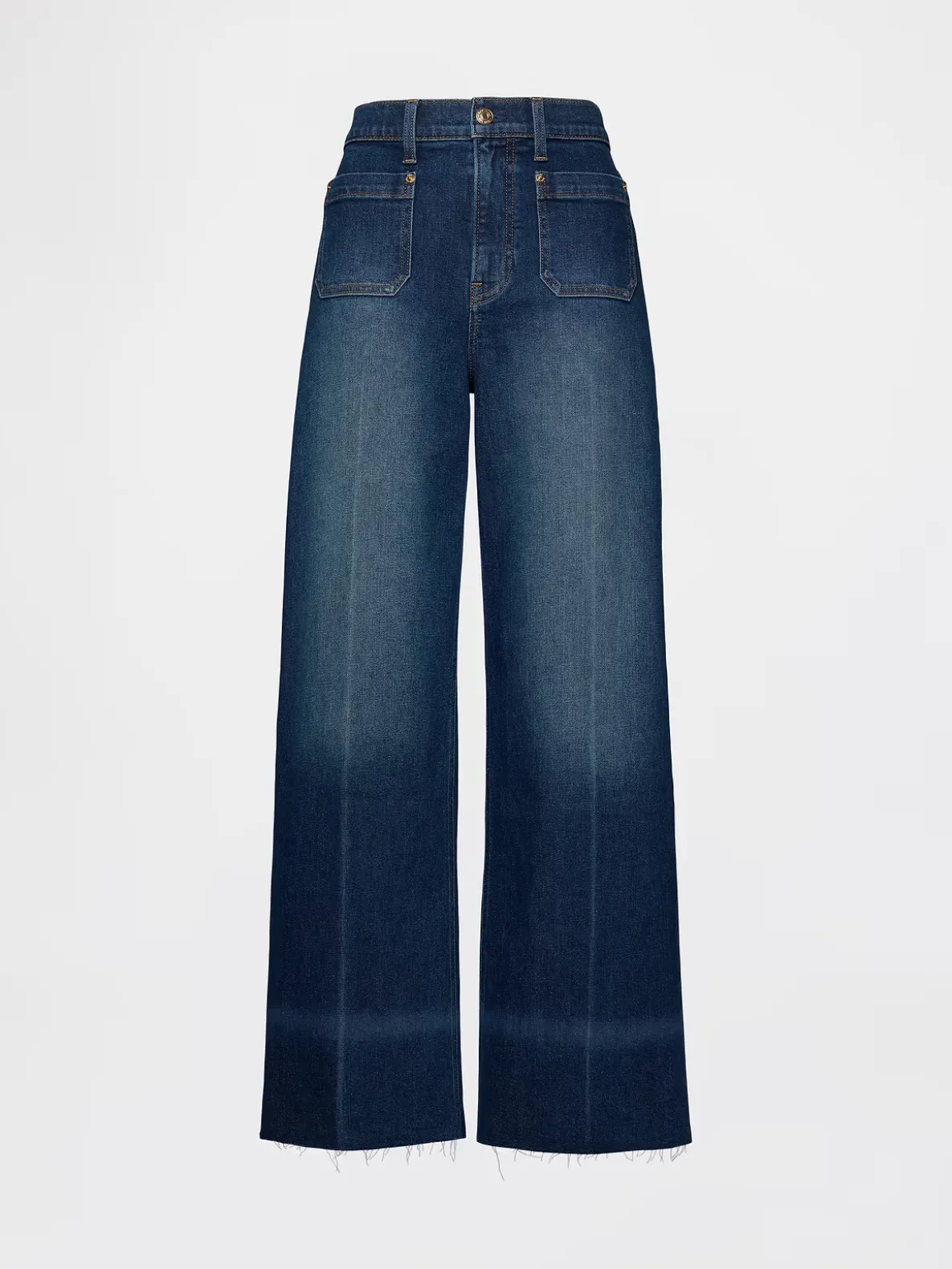 High Rise Stride Wide-Leg Jeans