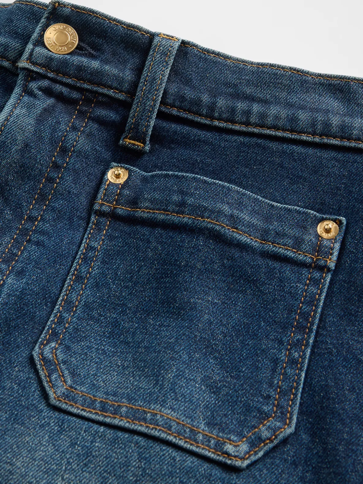 High Rise Stride Wide-Leg Jeans