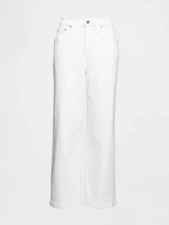 High Rise Stride Wide-Leg Ankle Jeans
