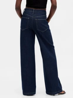 High Rise Stride Wide-Leg Jeans