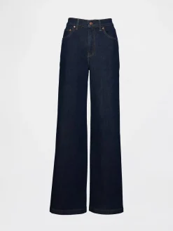 High Rise Stride Wide-Leg Jeans