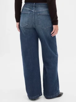 High Rise Stride Wide-Leg Jeans