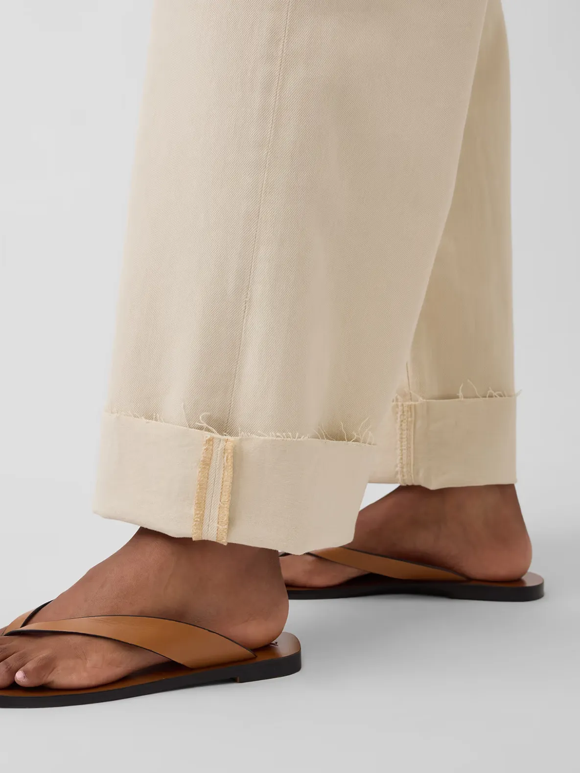 High Rise Stride Wide-Leg Ankle Jeans