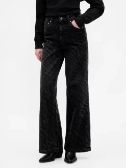High Rise Stride Wide-Leg Jeans