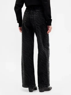 High Rise Stride Wide-Leg Jeans