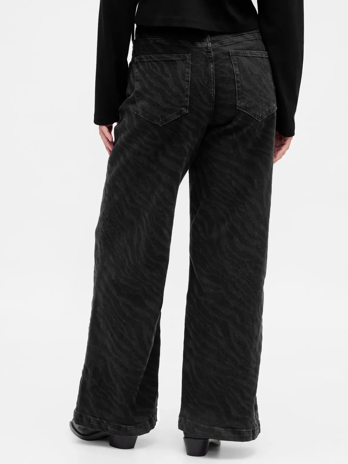 High Rise Stride Wide-Leg Jeans