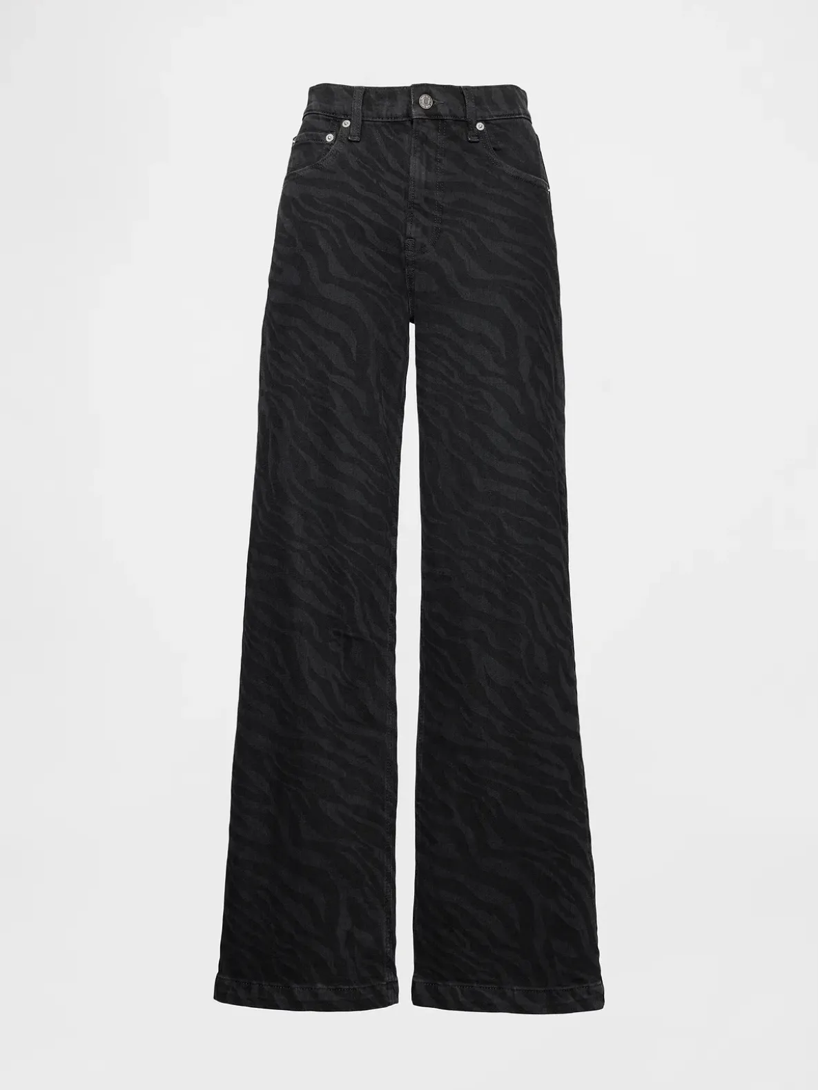 High Rise Stride Wide-Leg Jeans