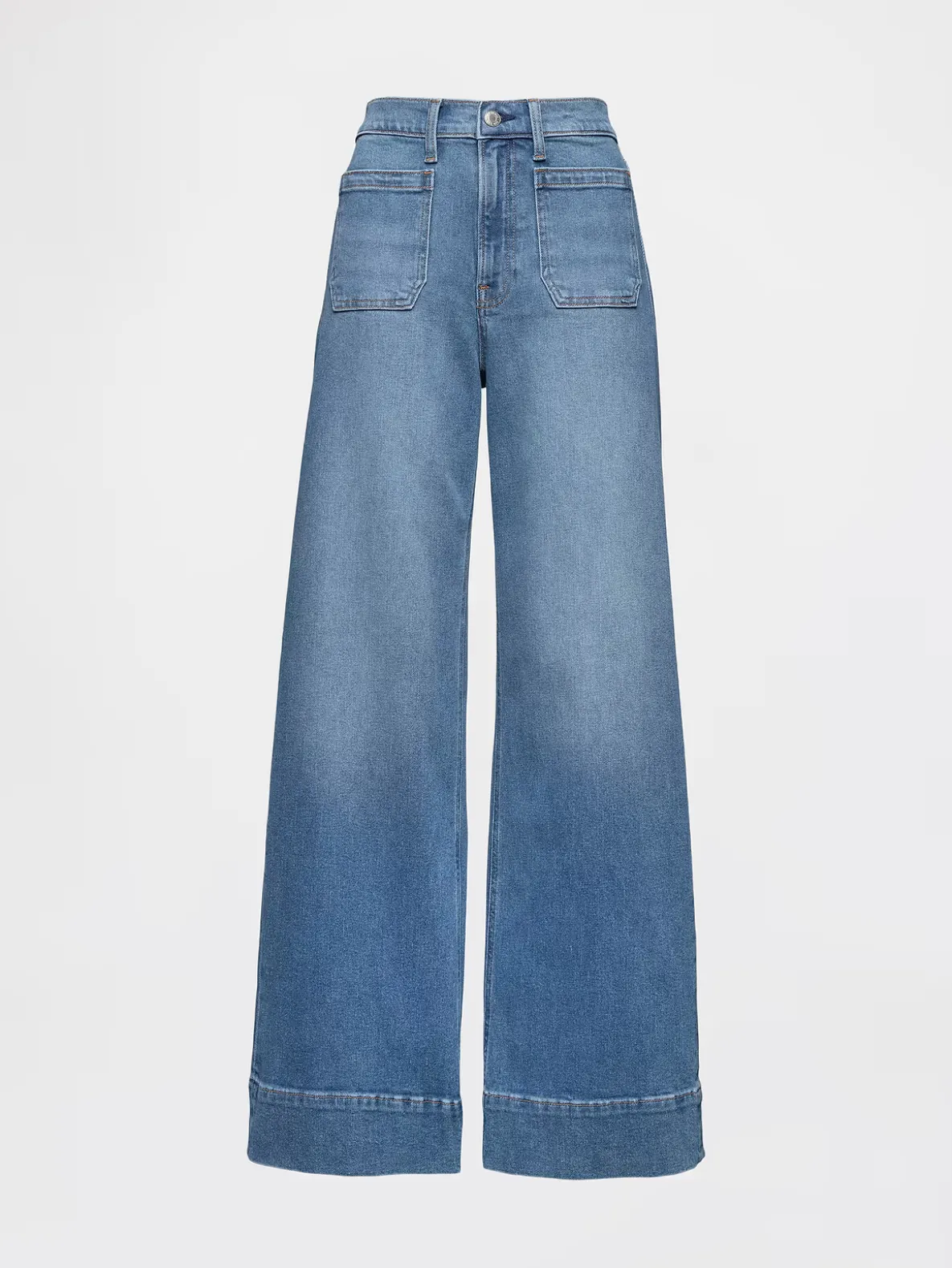 High Rise Stride Wide-Leg Jeans