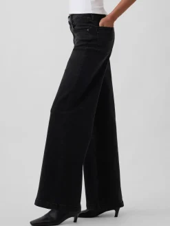 High Rise Stride Wide-Leg Jeans