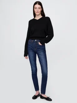 High Rise True Skinny Jeans
