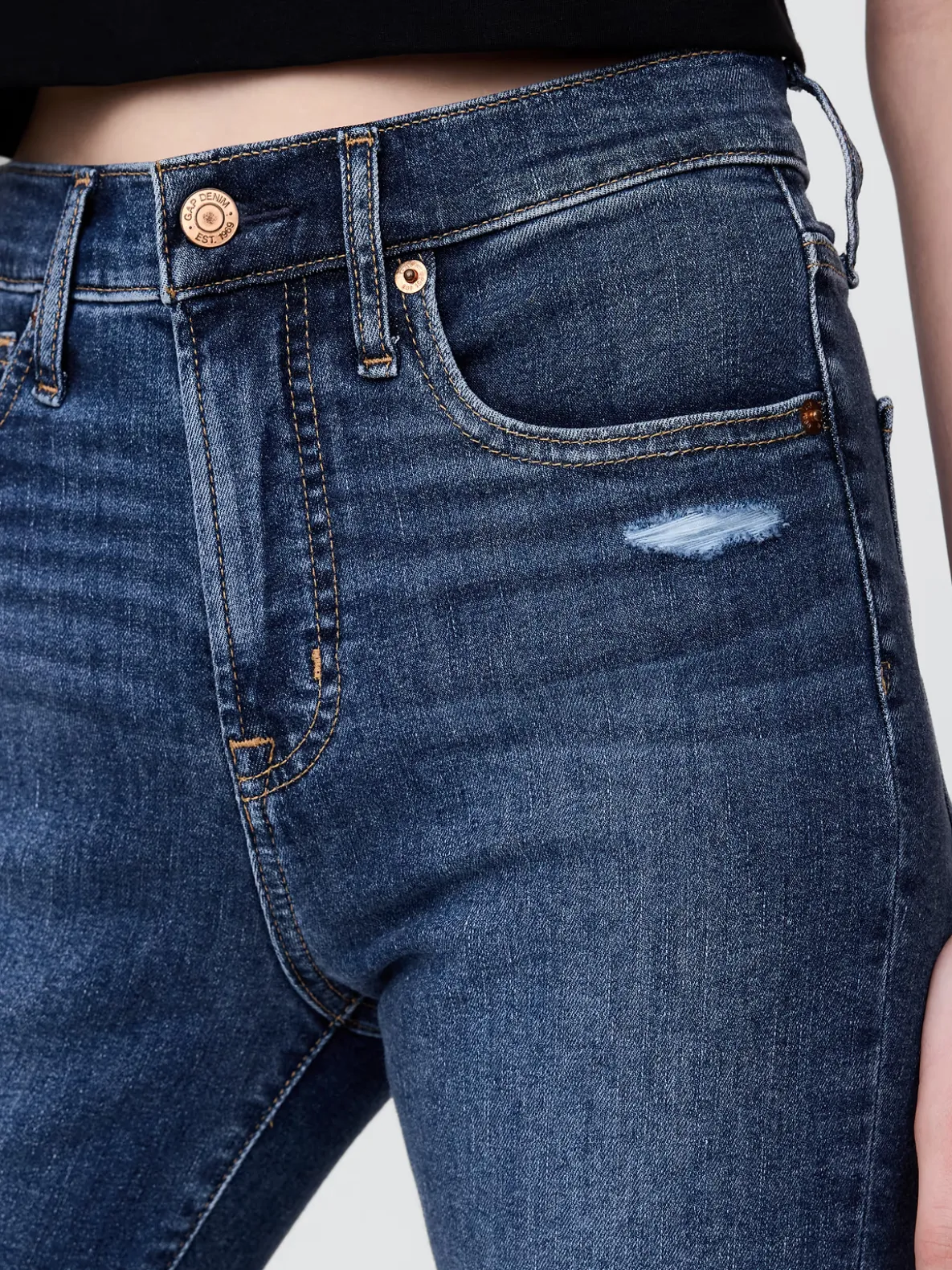 High Rise True Skinny Jeans