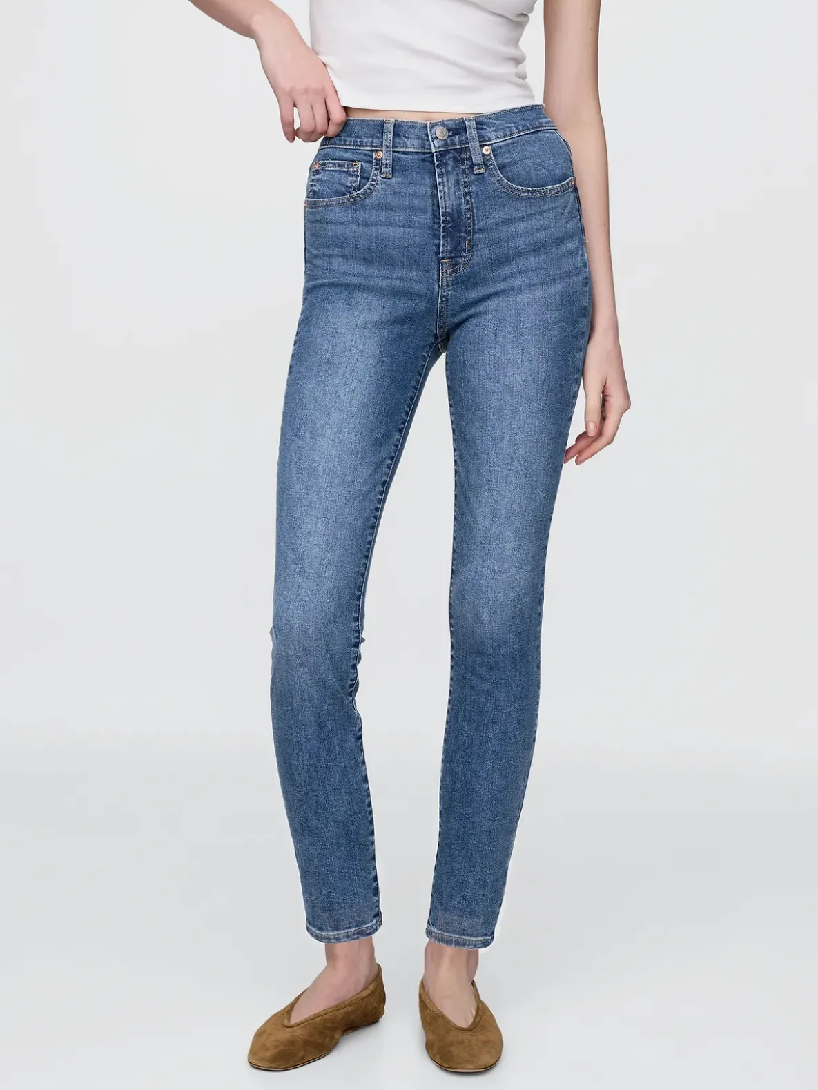 High Rise True Skinny Jeans