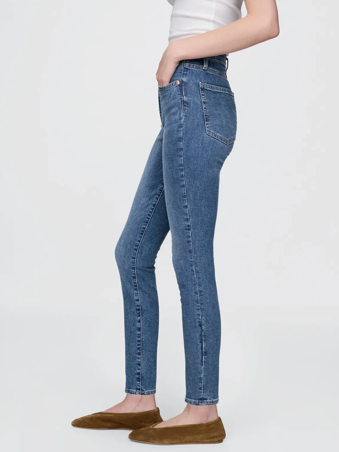 High Rise True Skinny Jeans
