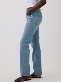 High Rise Twisted-Seam '90s Slim Straight Jeans