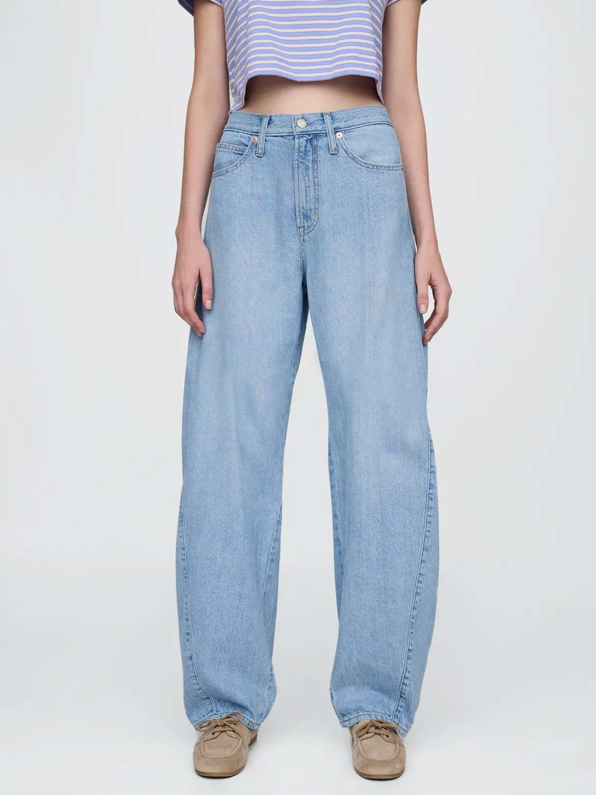 High Rise UltraSoft Barrel Jeans