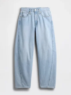 High Rise UltraSoft Barrel Jeans