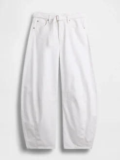 High Rise UltraSoft Belted Horseshoe Jeans