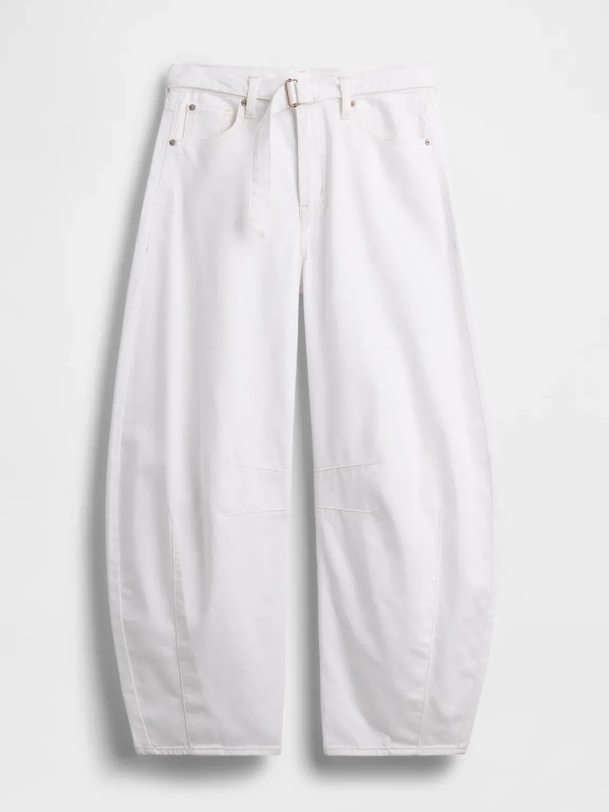 High Rise UltraSoft Belted Horseshoe Jeans