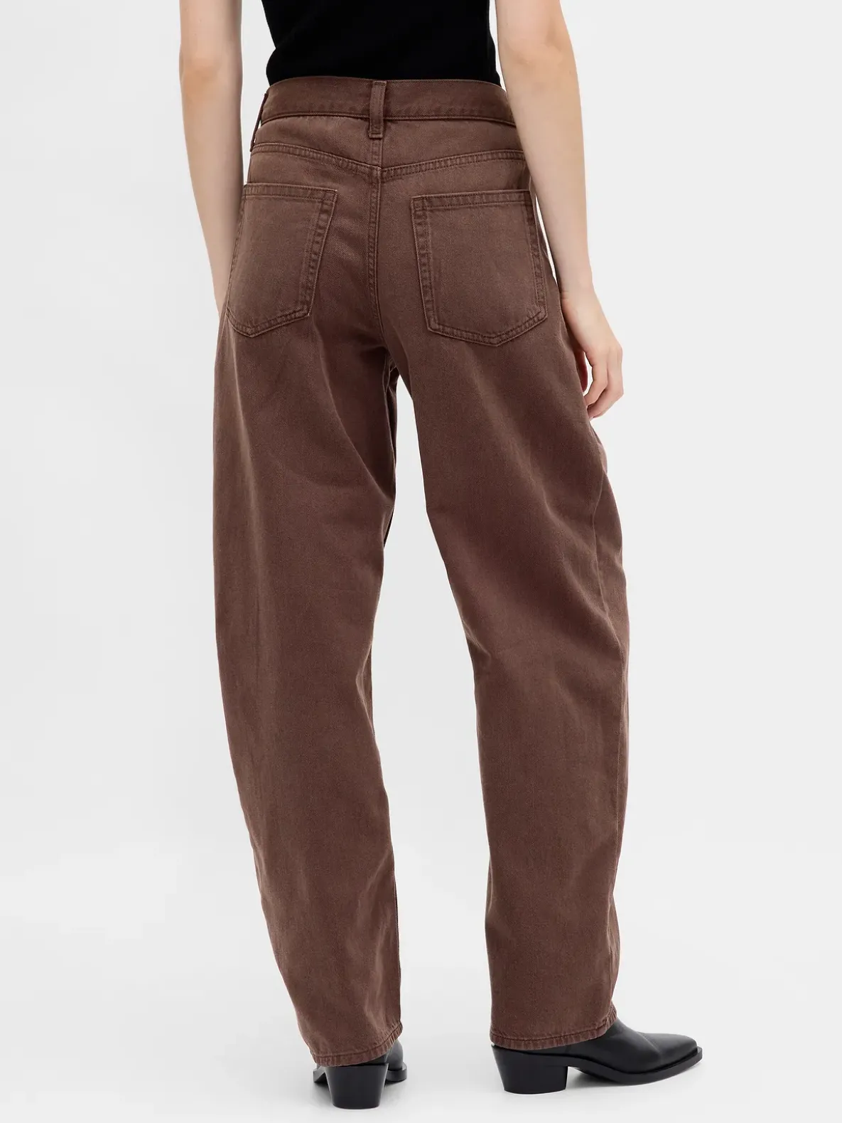 High Rise UltraSoft Crossover Barrel Jeans