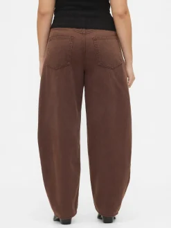 High Rise UltraSoft Crossover Barrel Jeans