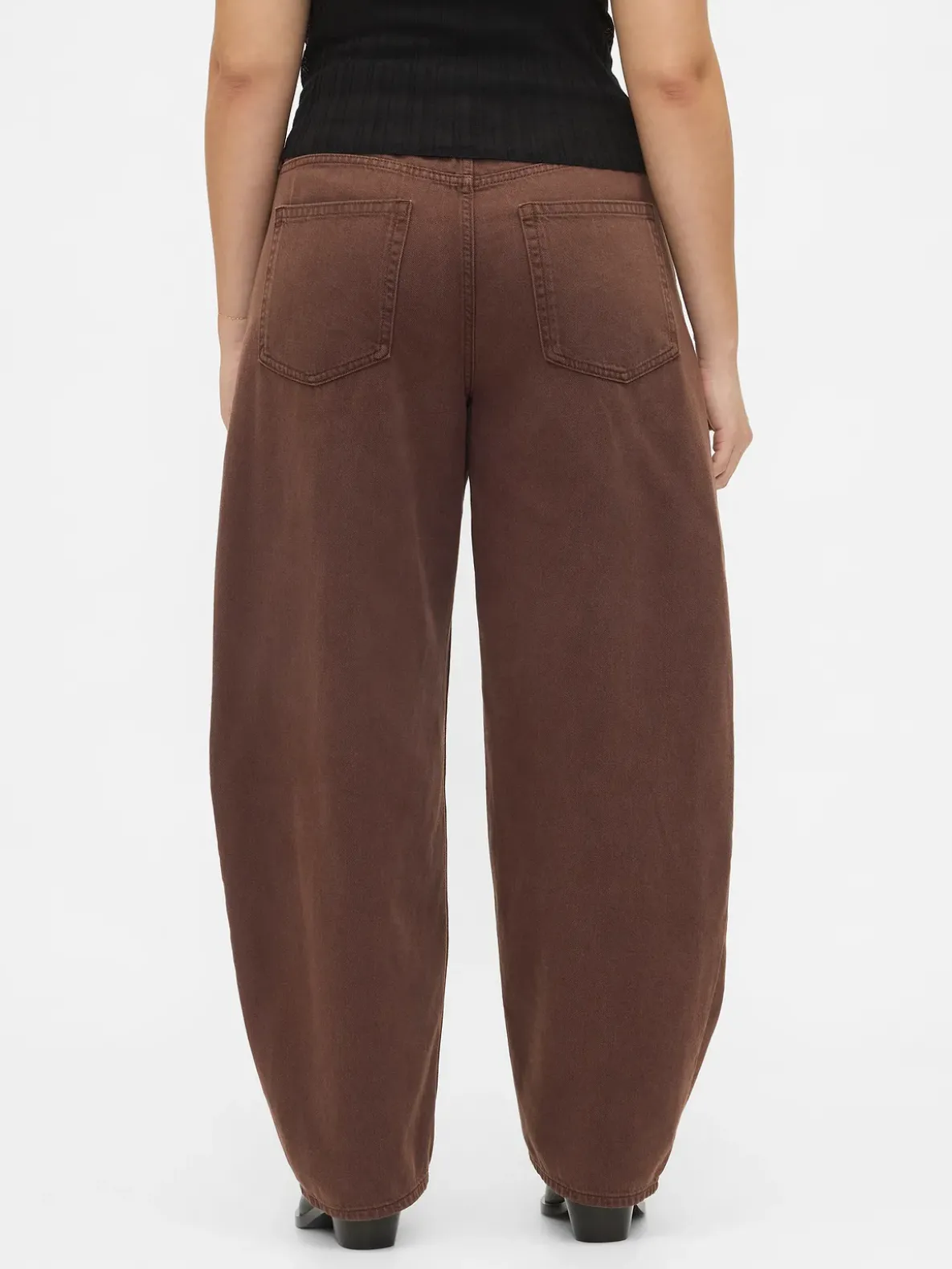 High Rise UltraSoft Crossover Barrel Jeans