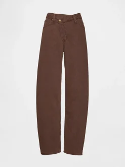 High Rise UltraSoft Crossover Barrel Jeans