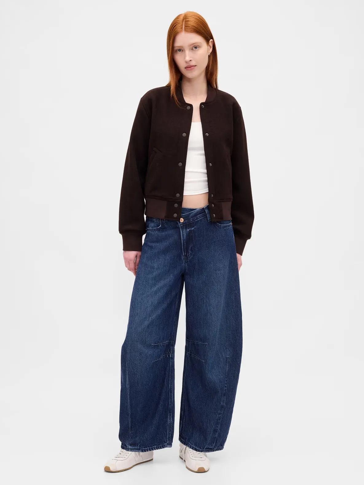High Rise UltraSoft Crossover Horseshoe Jeans
