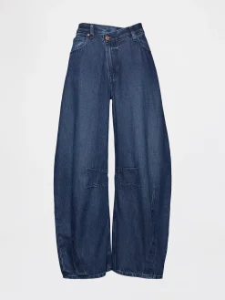 High Rise UltraSoft Crossover Horseshoe Jeans
