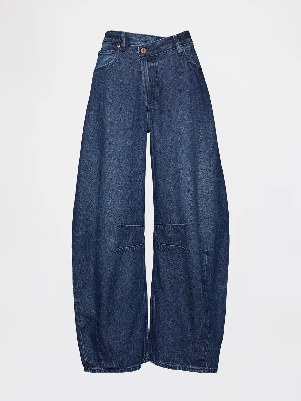 High Rise UltraSoft Crossover Horseshoe Jeans