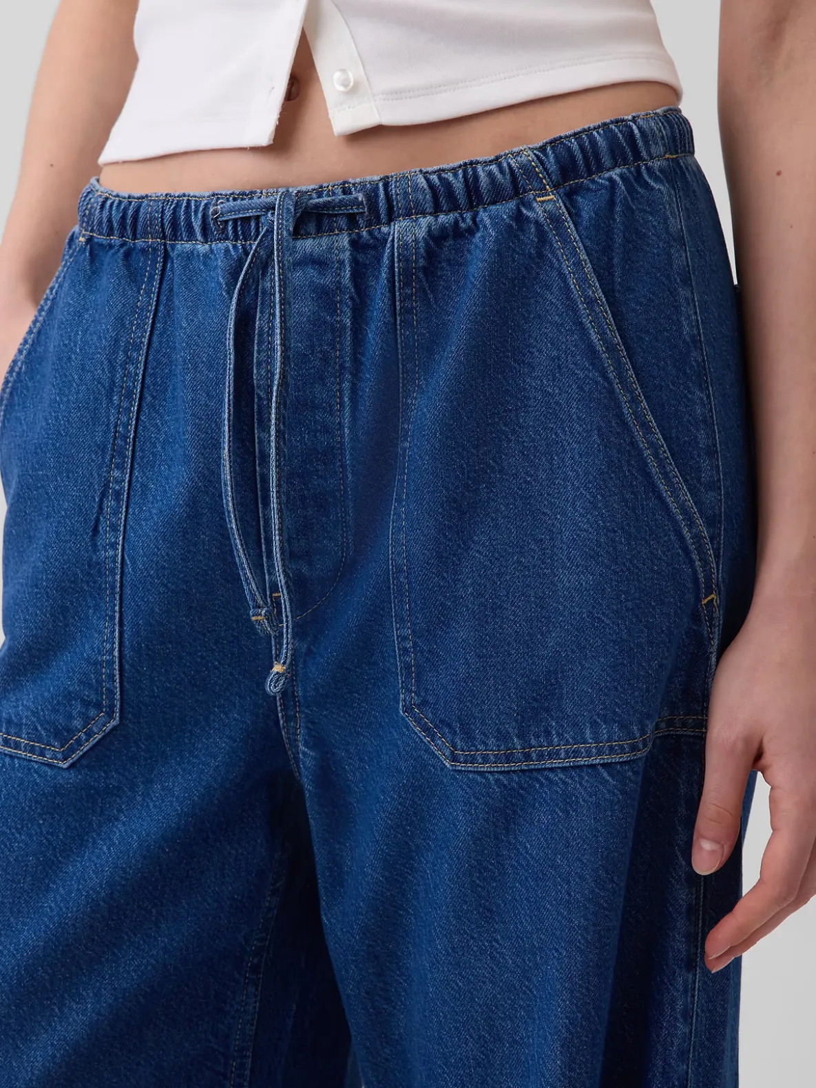High Rise UltraSoft Easy Barrel Jeans