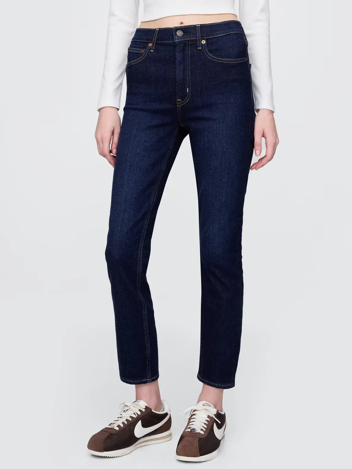 High Rise Vintage Slim Jeans