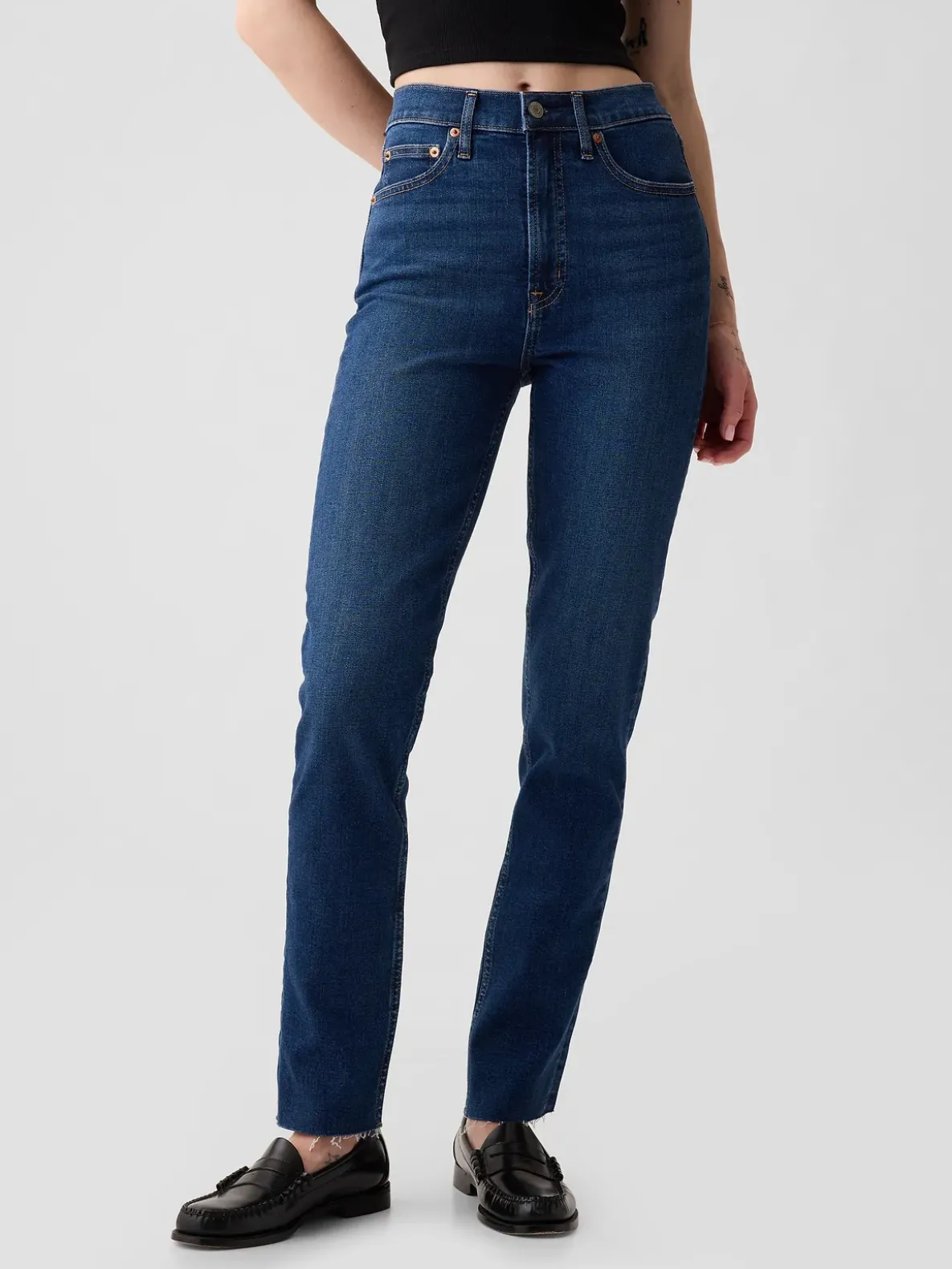 High Rise Vintage Slim Jeans