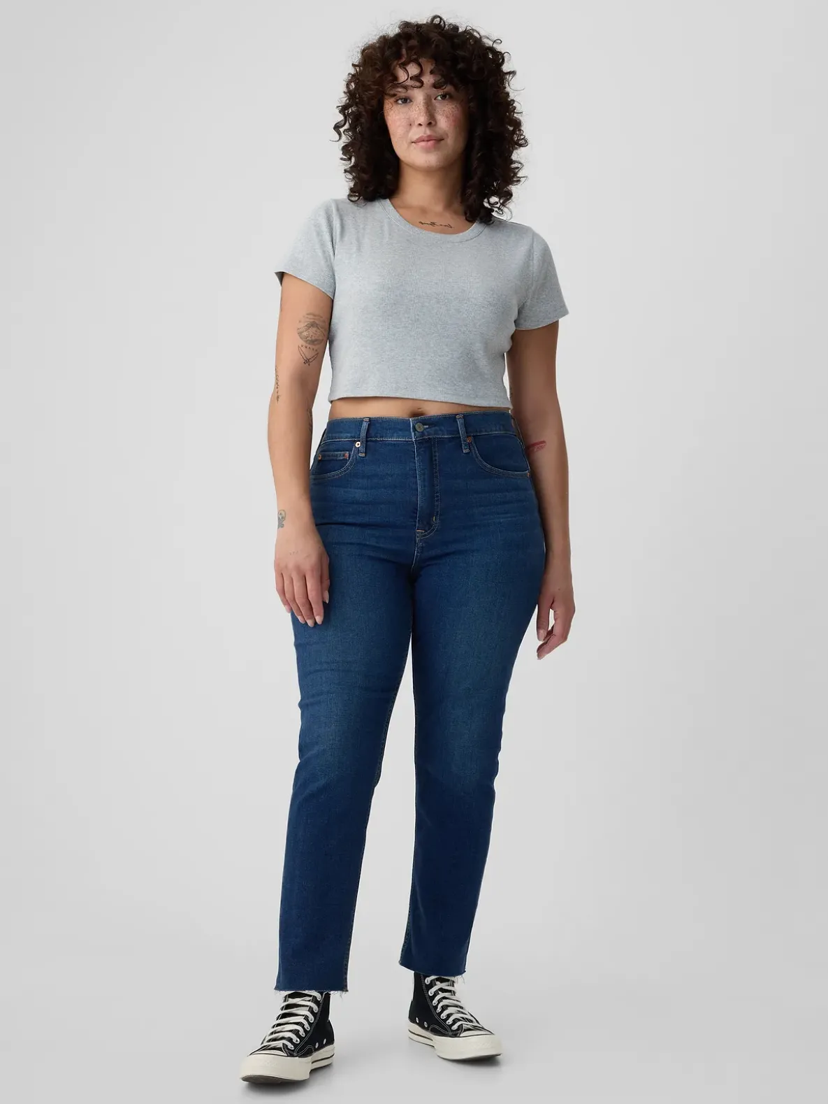 High Rise Vintage Slim Jeans