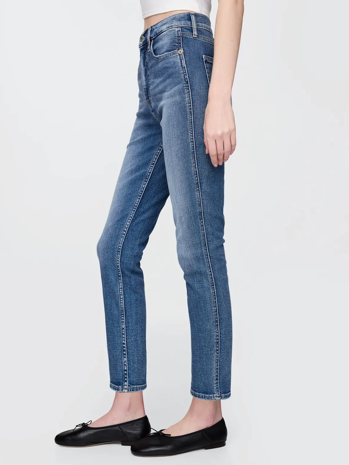 High Rise Vintage Slim Jeans