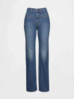 High Rise Western '90s Slim Straight Jeans